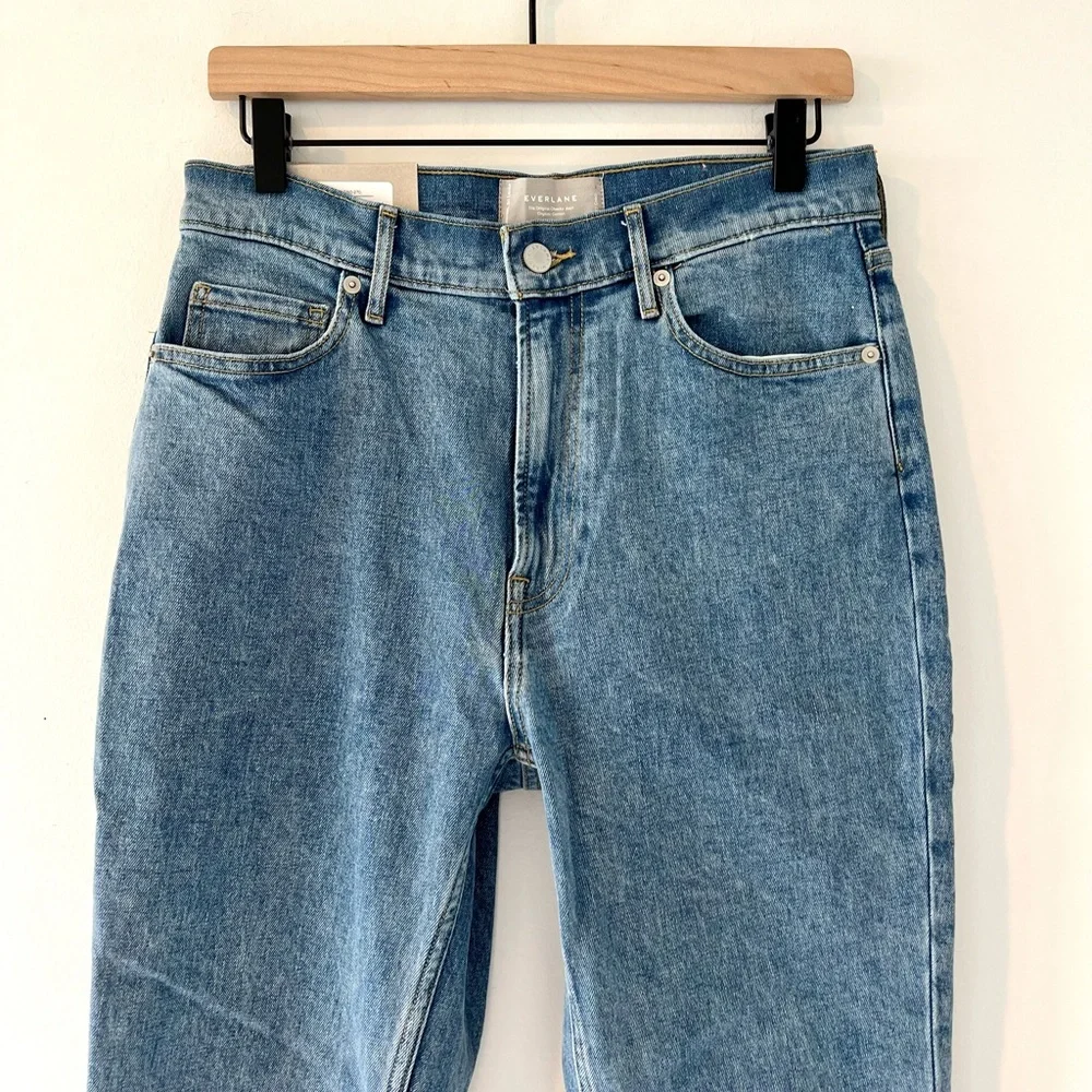 NWT Everlane The Original‎ Cheeky Cotton Jean Stone Washed Sky 27 Straight Crop